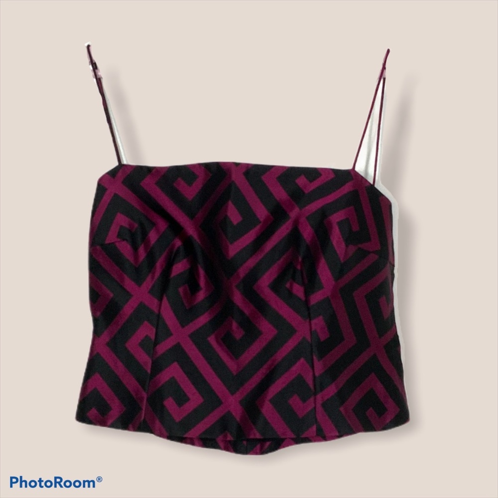 Vintage spaghetti strap bustier style top